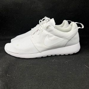 Nike Mens Roshe One Running Shoes Mens Size 13 Triple White Sneakers 511881-112